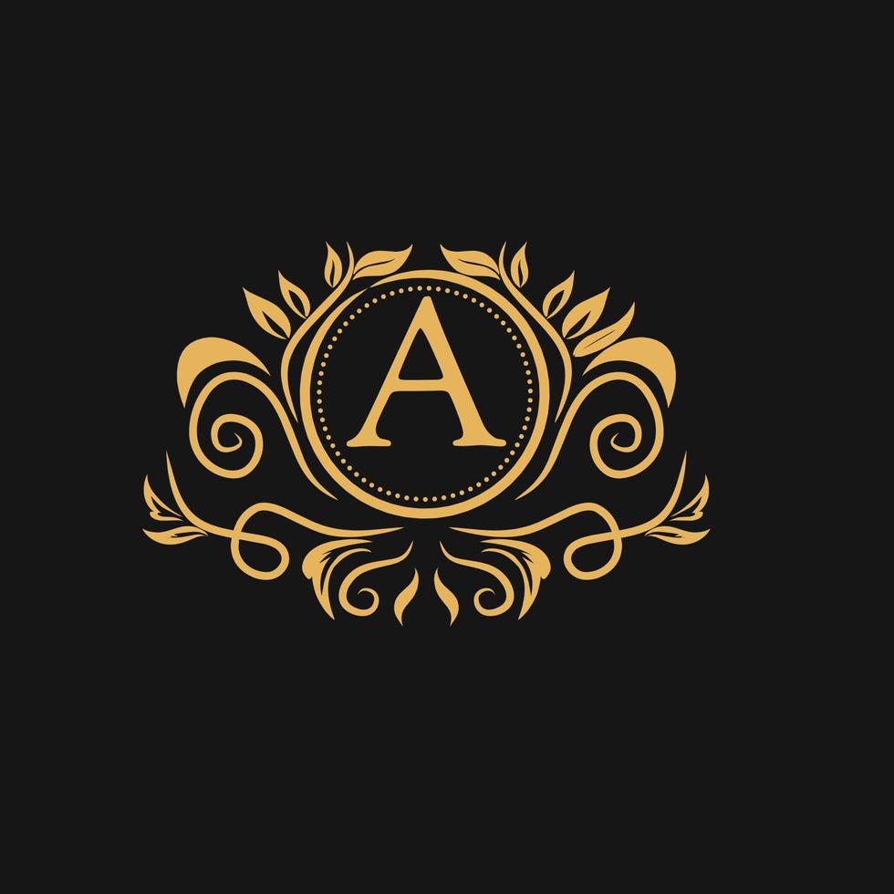 plantilla de diseño de lujo con logotipo vectorial en un estilo lineal moderno. emblema de lujo, hotel, moda, belleza y joyería, signo, símbolo de negocios. vector