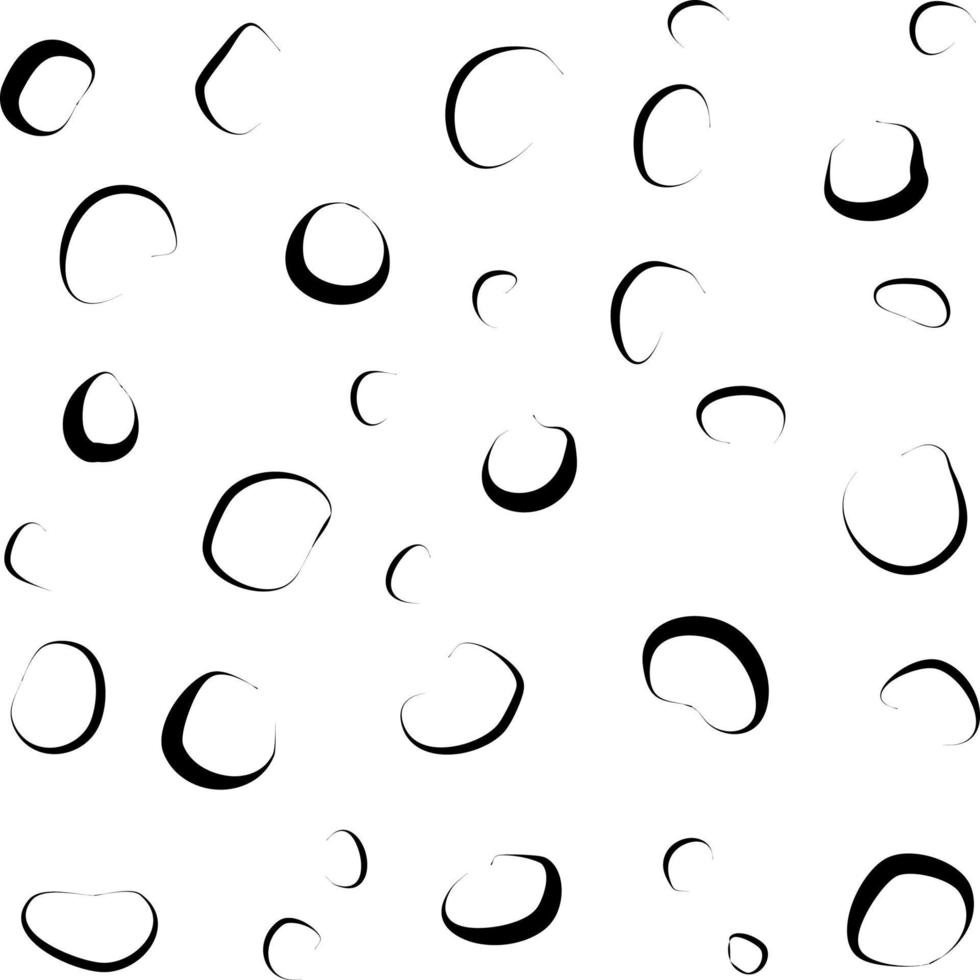 Abstract background with circles. Doodle hand drawn vector