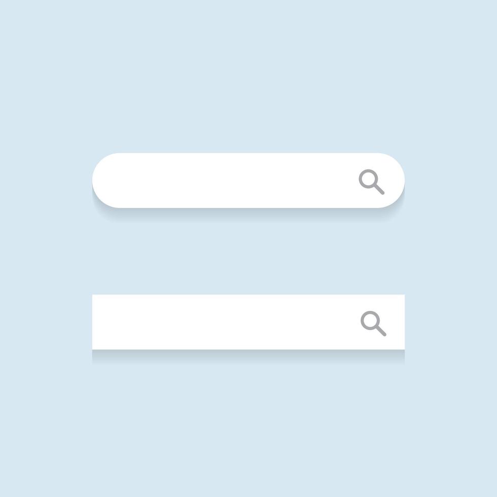 Mini Search Bar Icon Vector in Flat Design