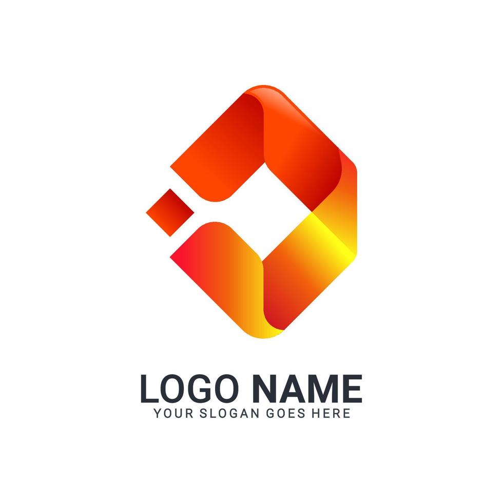 diseño moderno del logotipo de la letra d. diseño de logotipo editable abstracto vector