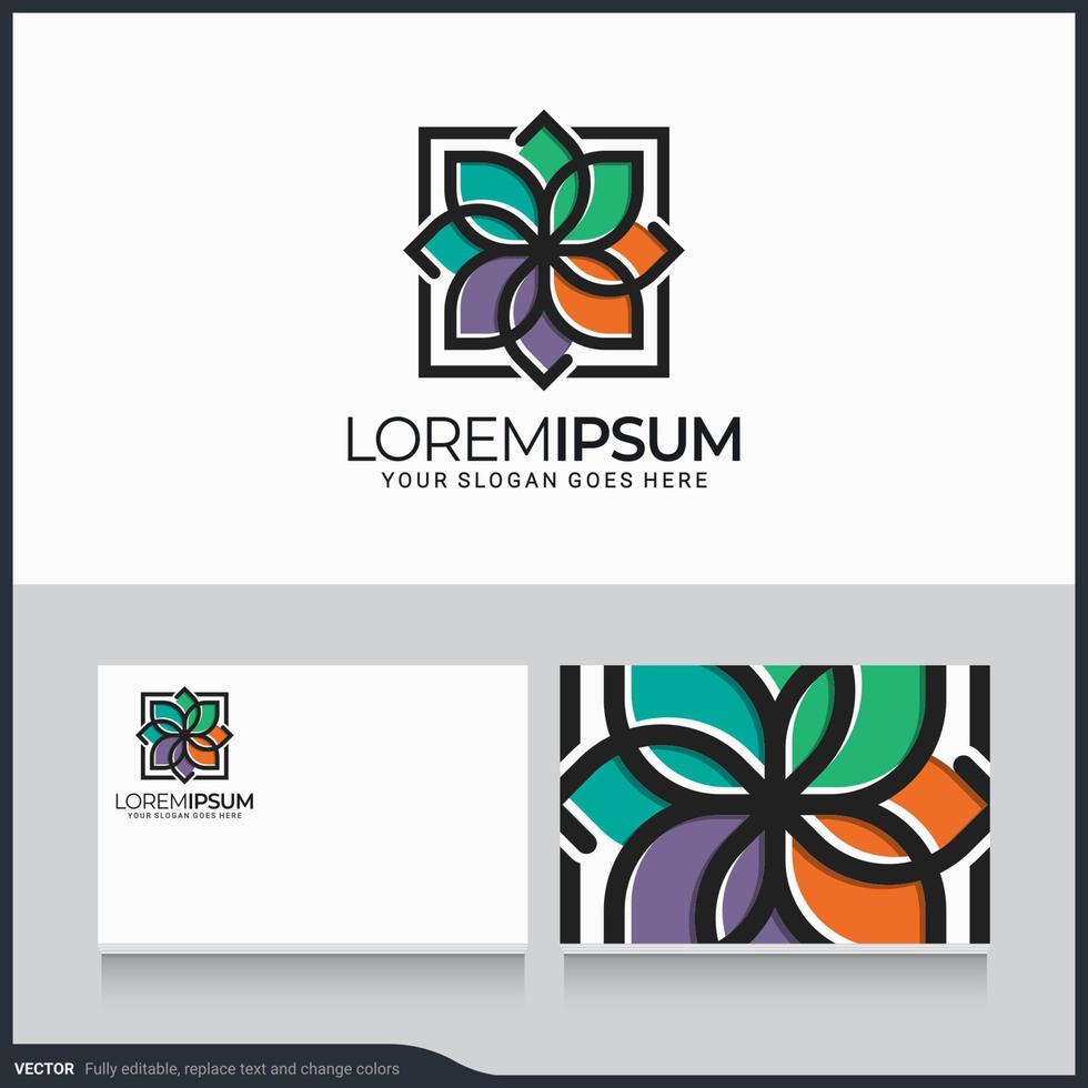 Modern geometric abstract logo design. Editable symbol vector illustration