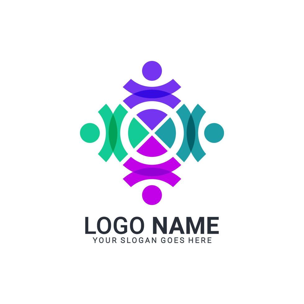 Abstract digital technology symbol logo design. Editable logo design vector