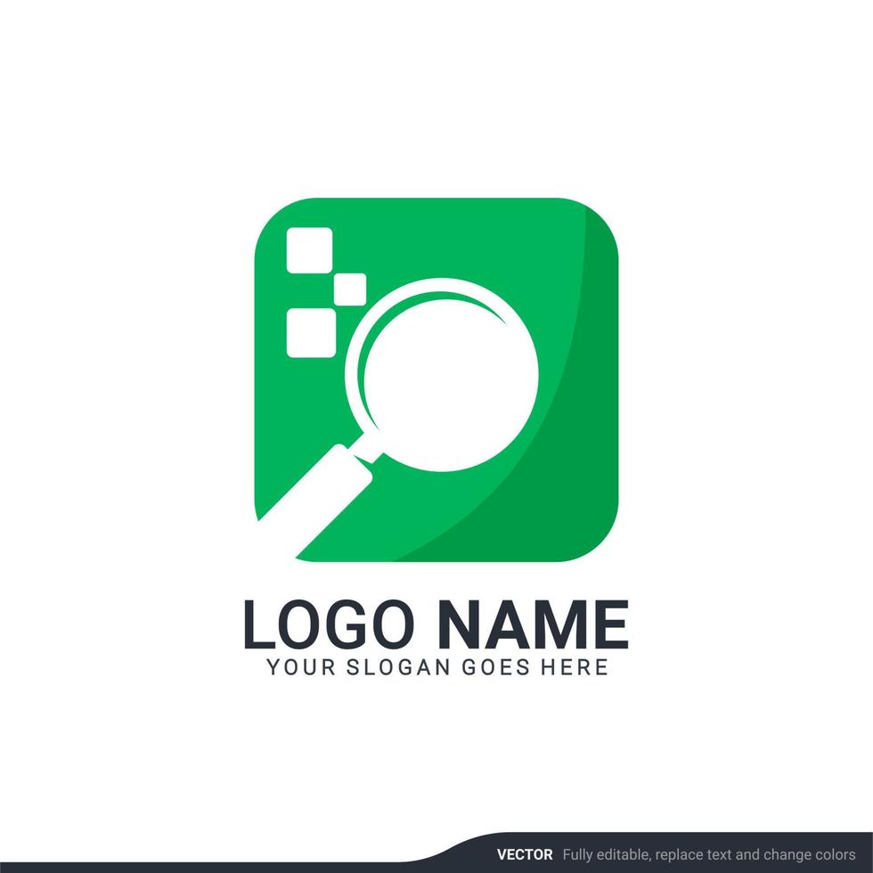 Modern search logo design template. Editable symbol icon logo design. vector