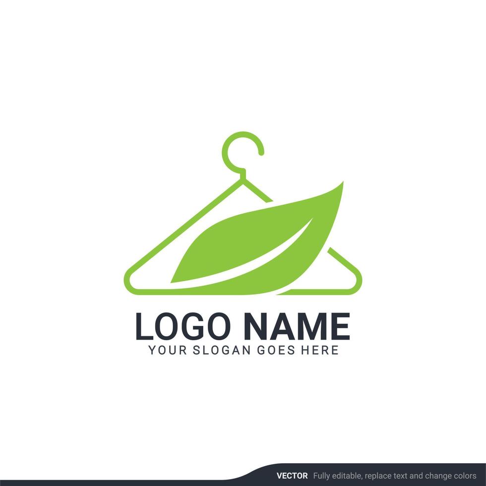 Modern laundry services logo design. Editable logo design vector