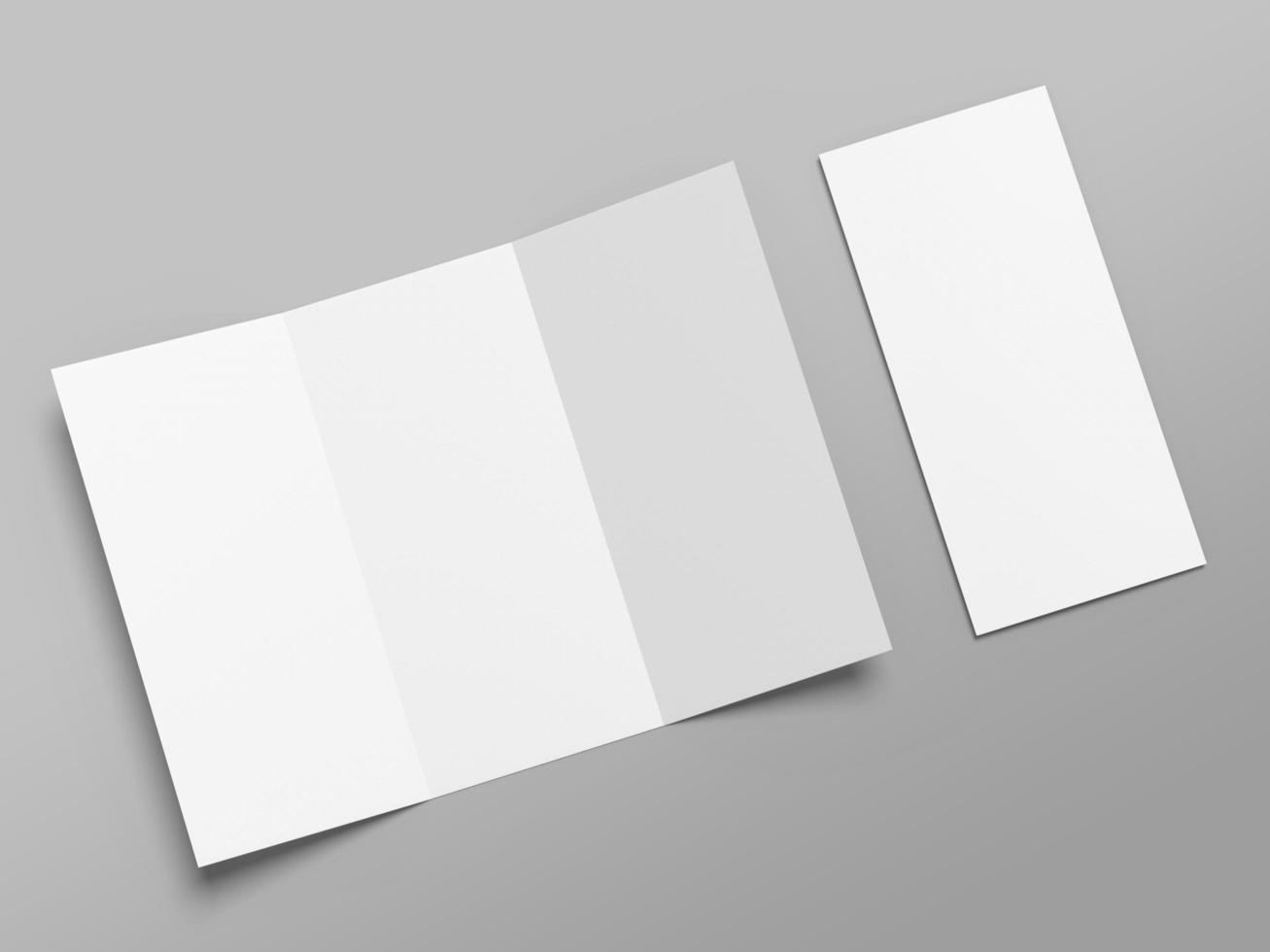 A4 Trifold Brochure Mockup photo