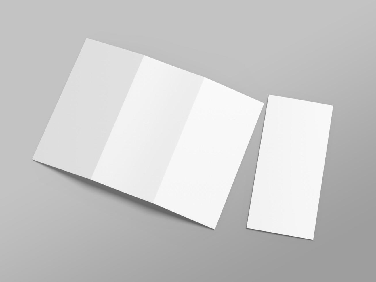 A4 Trifold Brochure Mockup photo