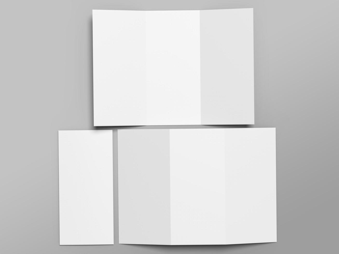 A4 Trifold Brochure Mockup photo