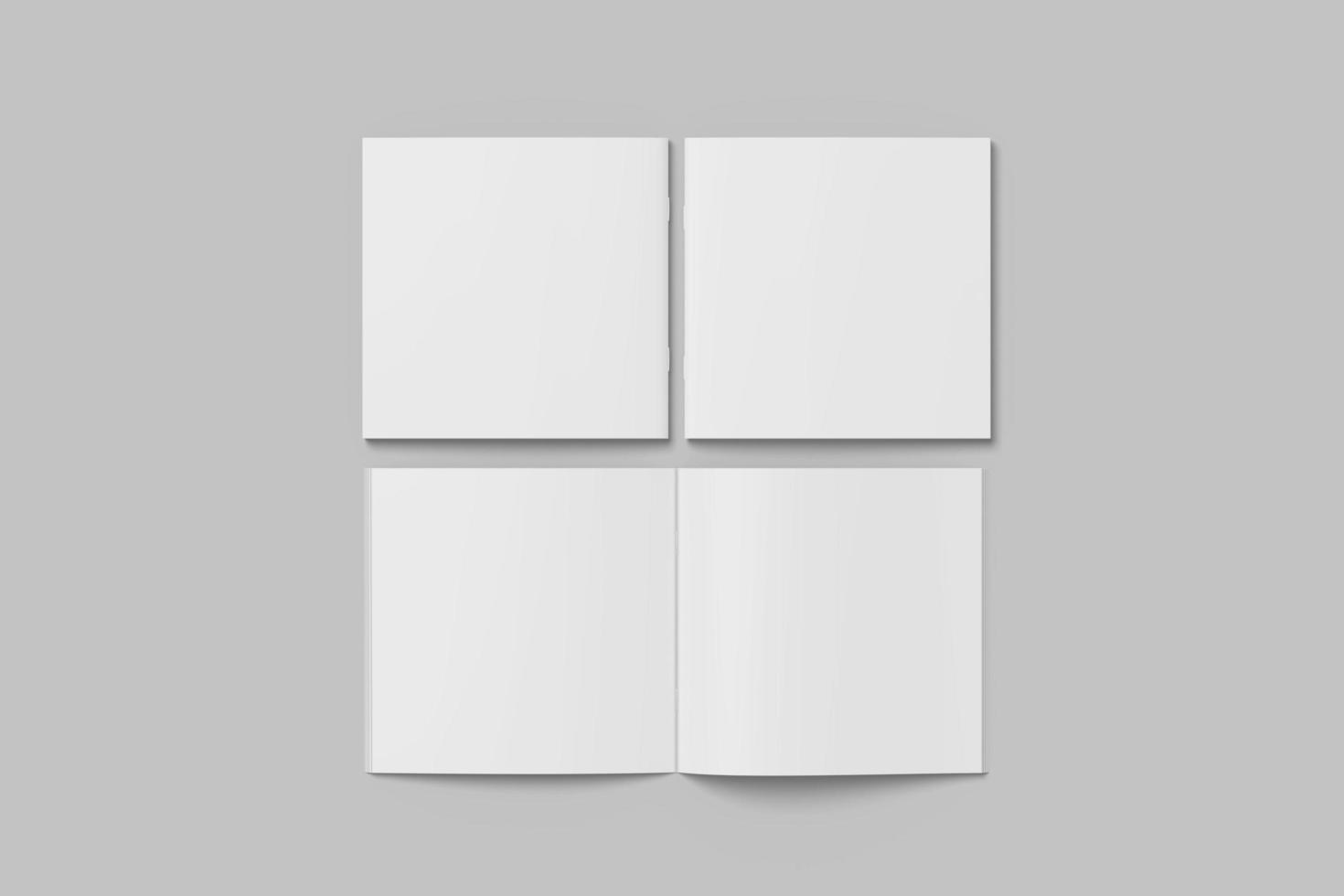 Brochure Square Bifold Mockup photo