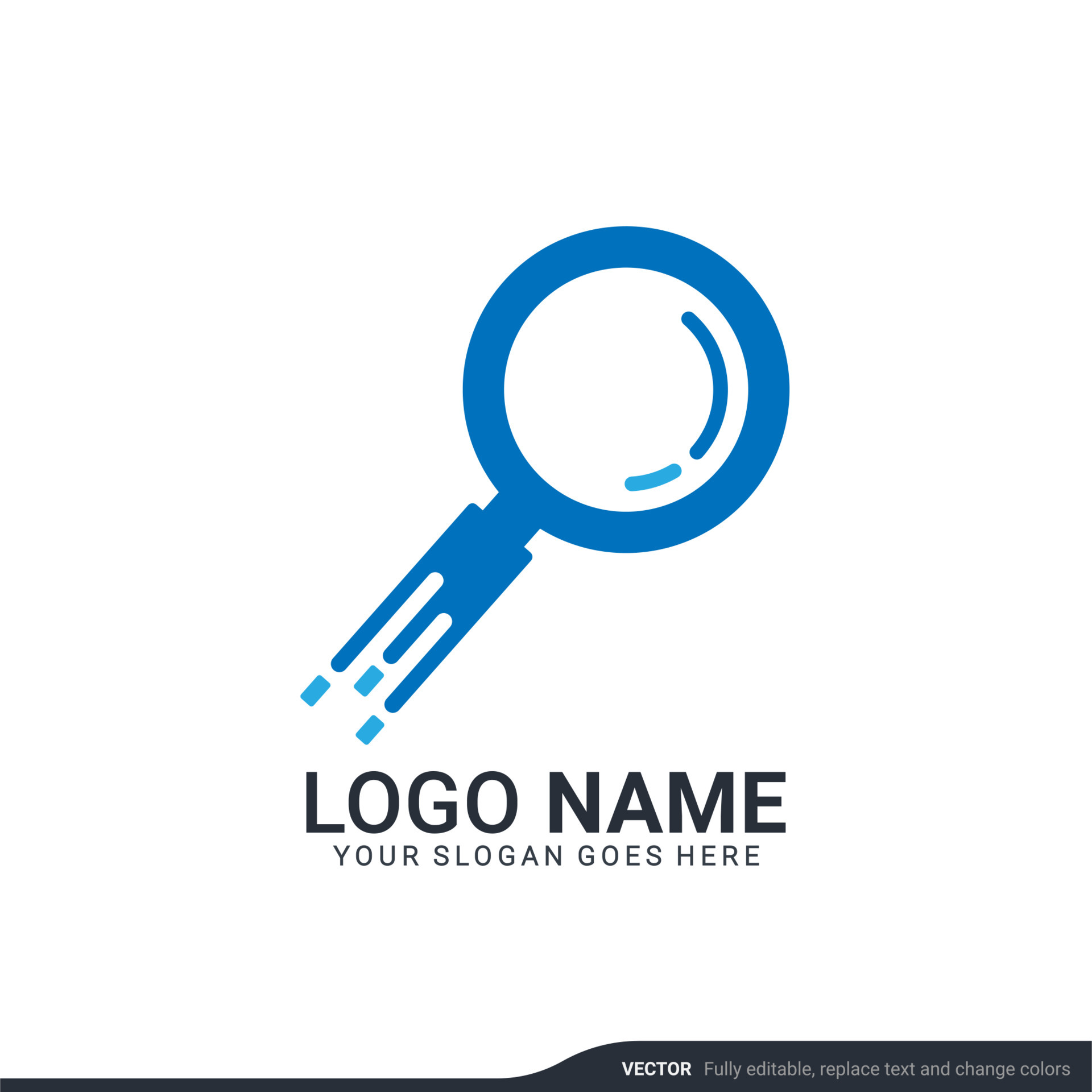 Modern search logo design template. Editable symbol icon logo design