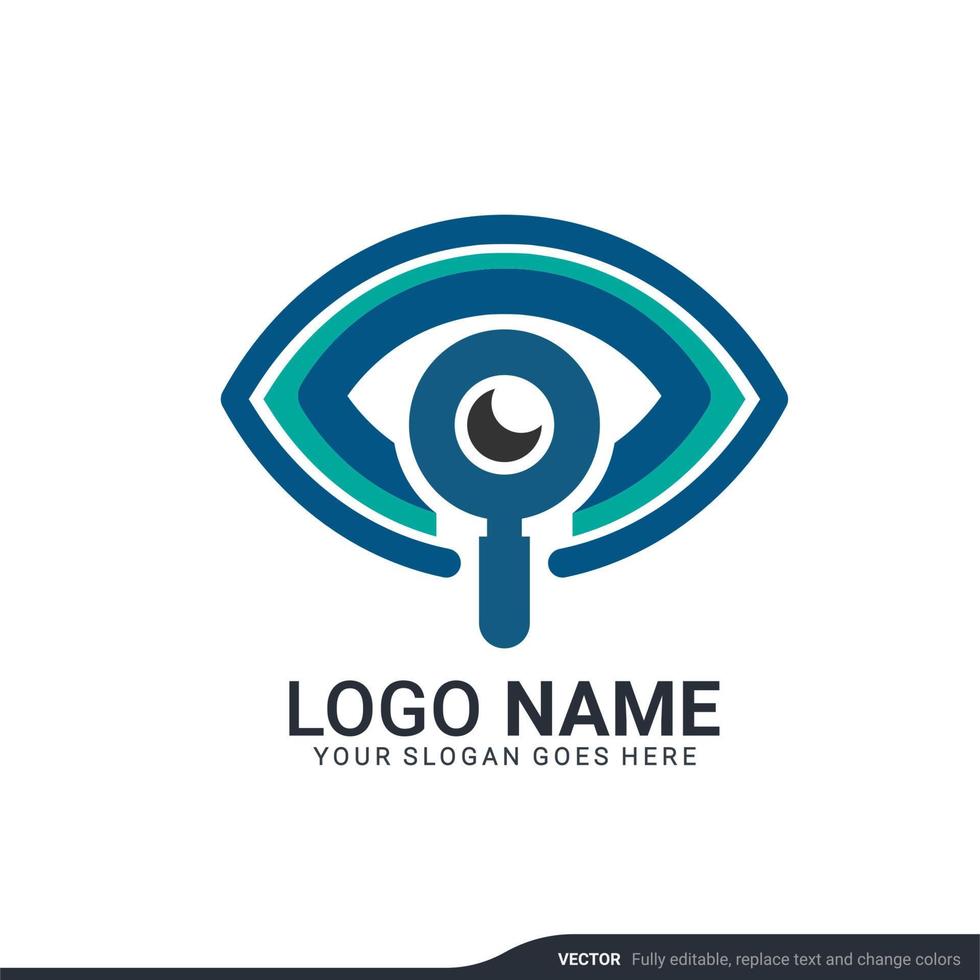 Modern search logo design template. Editable symbol icon logo design. vector