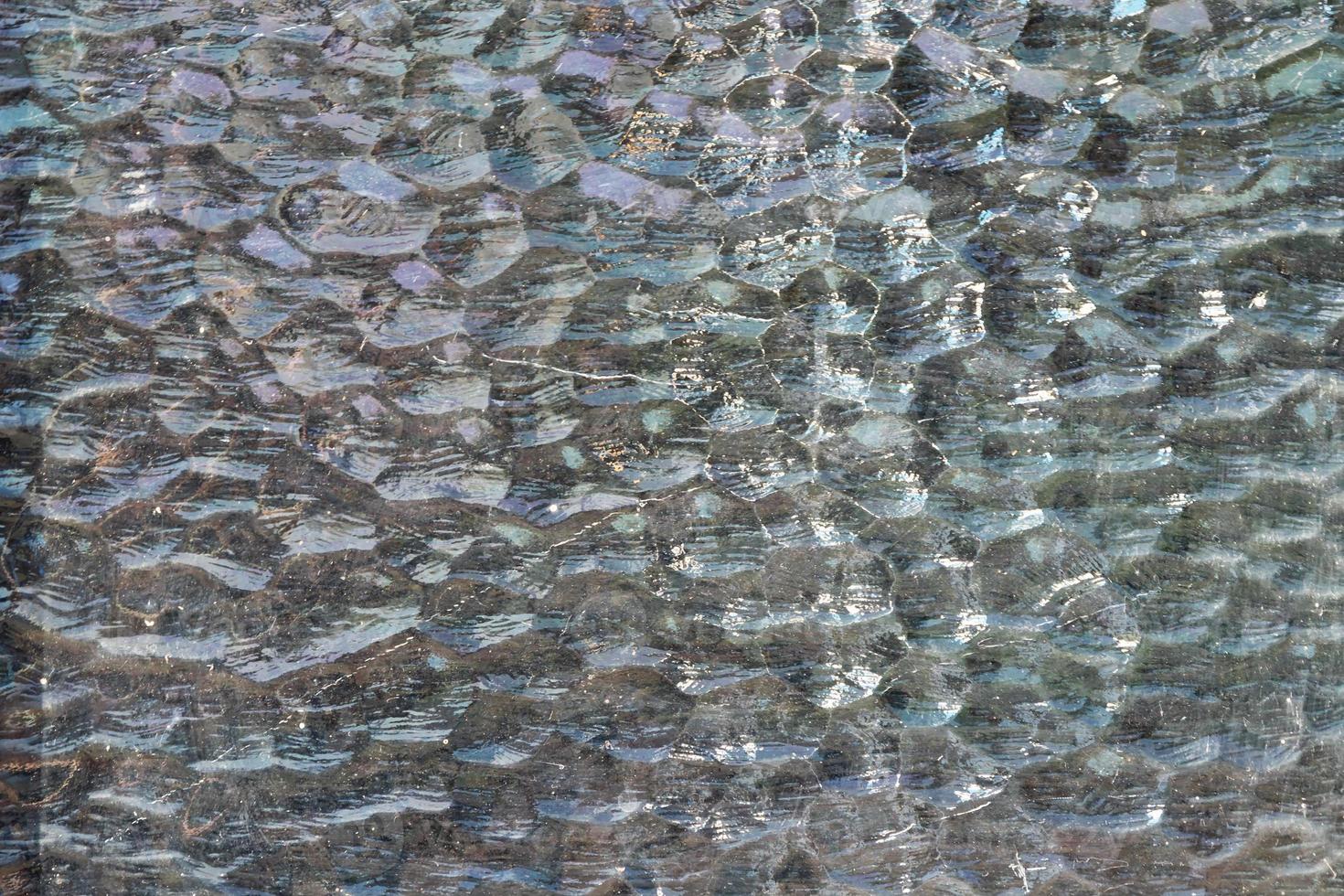Cracked and abstract glass texture. Transparent material backdrop. Glass effect pattern. Mirror and glass background. photo