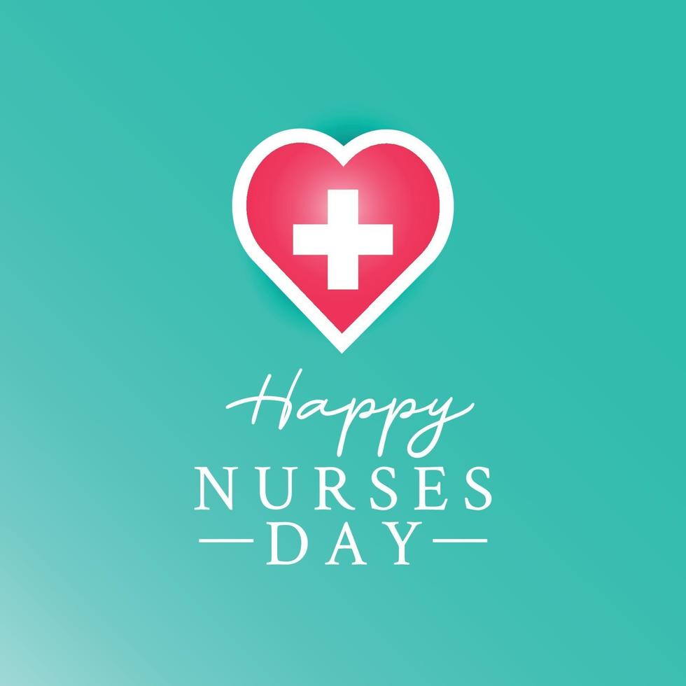 happy nurses day banner template vector