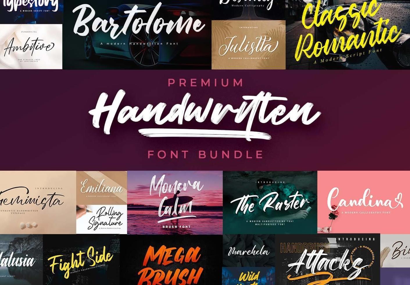 Premium Handwritten Fonts Bundle