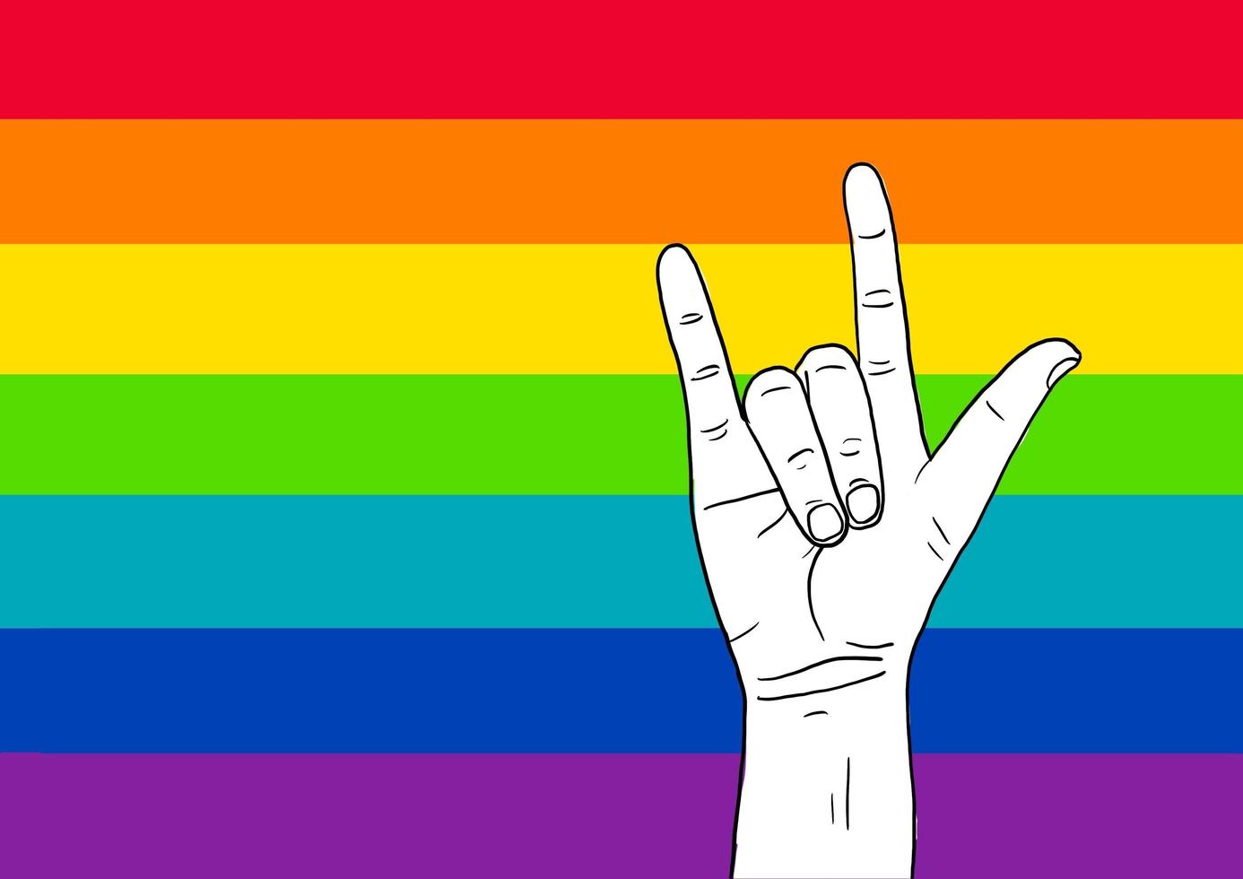 PRIDE month celebrates love for LGBTQ with rainbow colorful flag photo