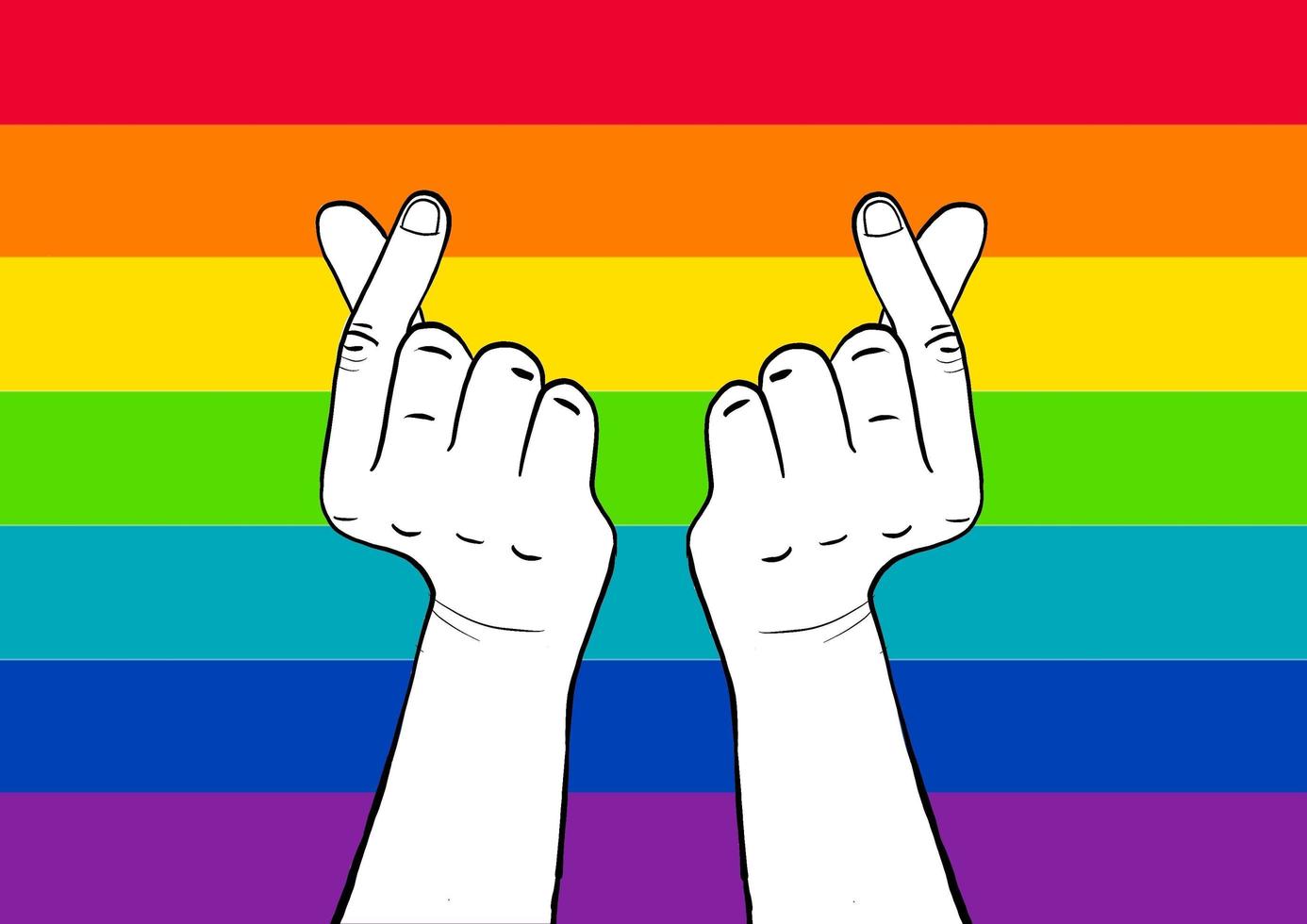 PRIDE month celebrates love for LGBTQ with rainbow colorful flag photo