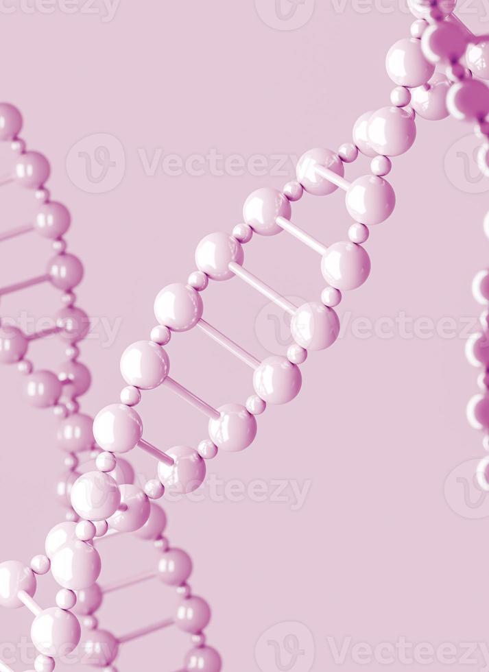 chromosome mockup, abstract background for science or medical. 3d rendering photo