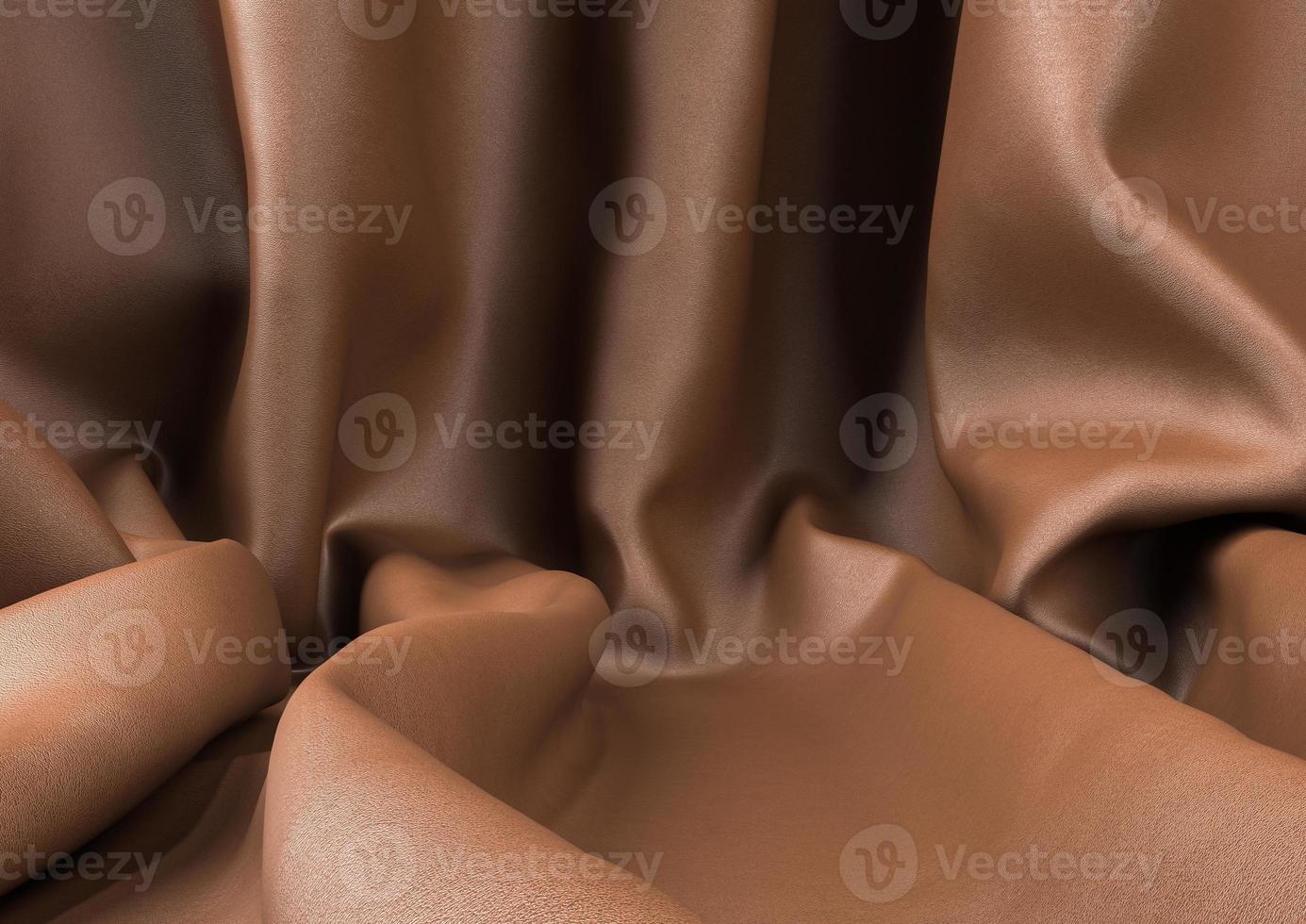 Brown leather background with copy space for your design. 3d rendering photo