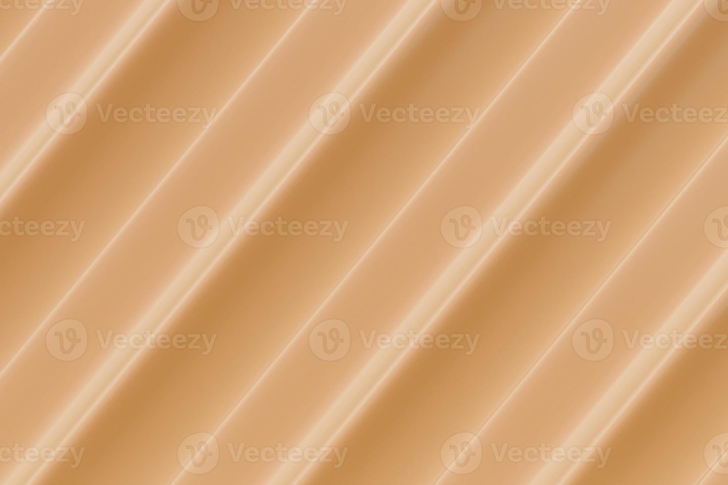 Beige color wave oblique reflection background. 3d rendering photo