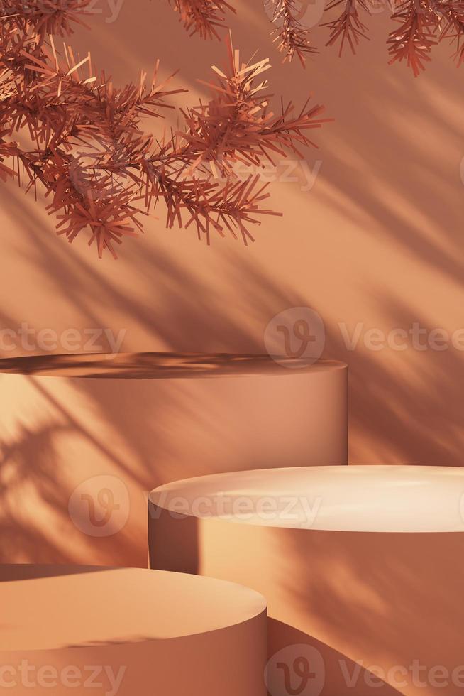 Abstract geometric backdrop, mockup for podium display or show the product. photo