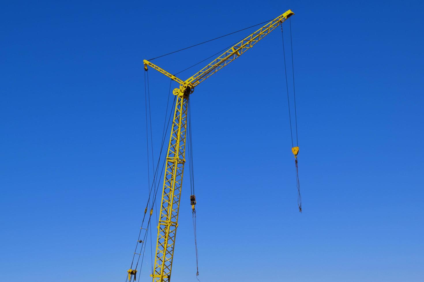 tower crane on construction site photo
