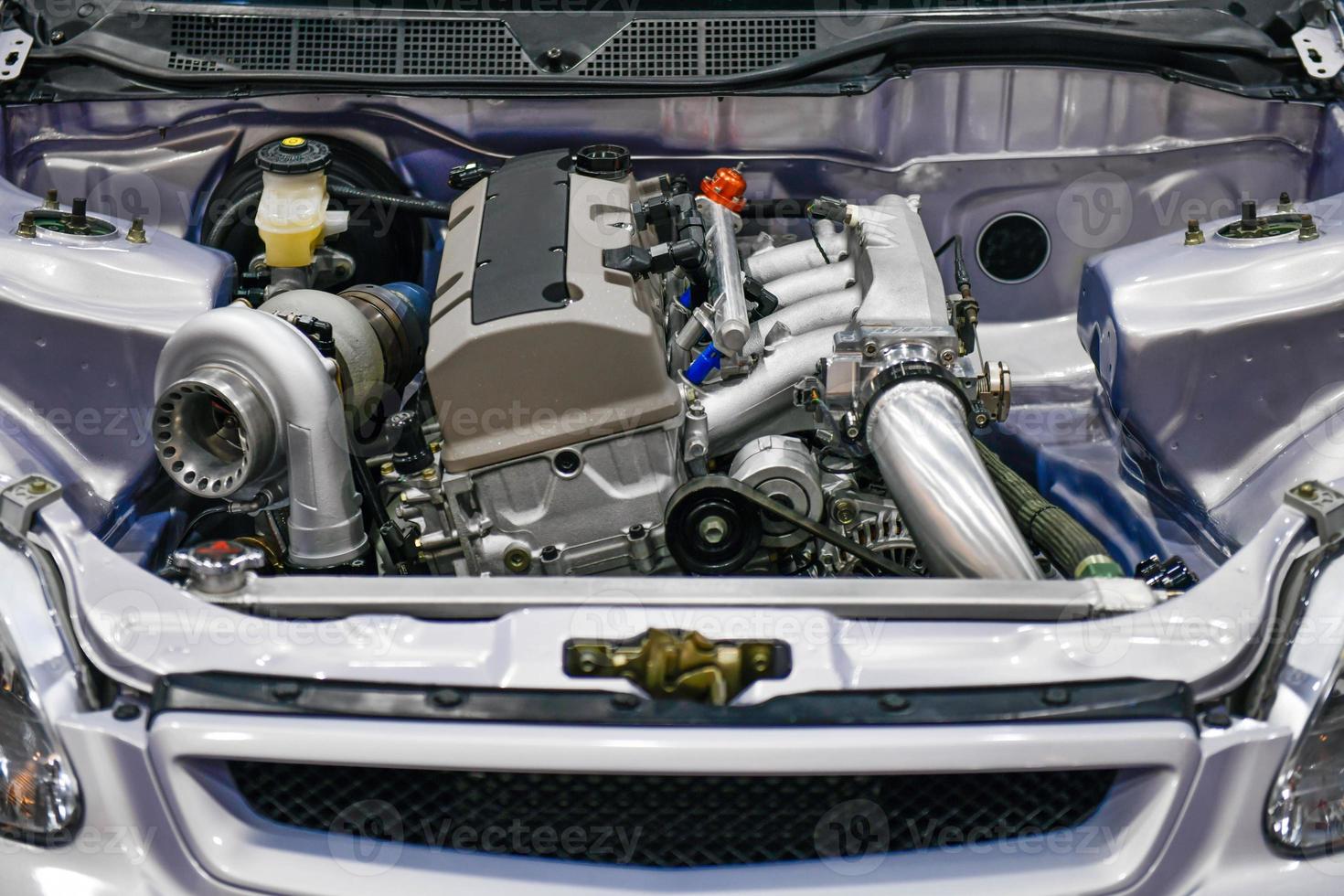 Details of car engine. Modification of the turbo engine photo