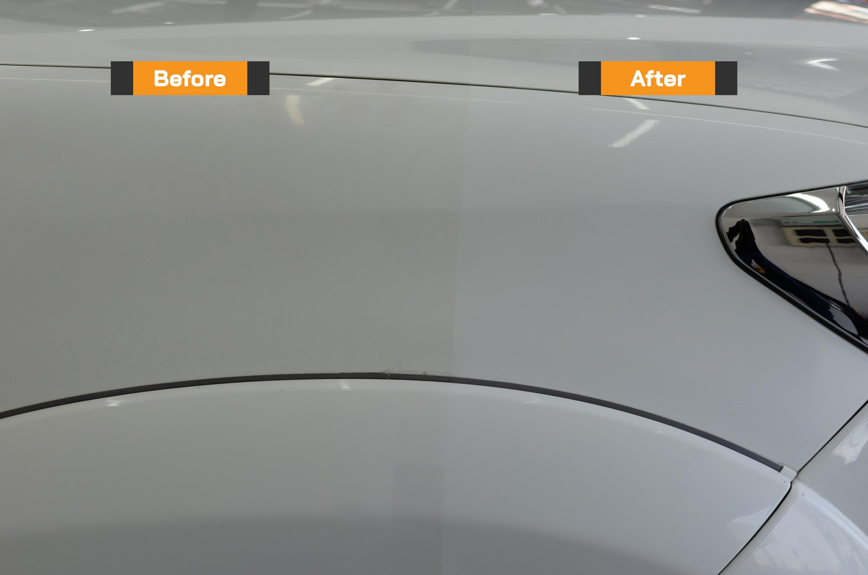 before and after car polishing process process. Car detailing. 5342272 Stock Photo at Vecteezy