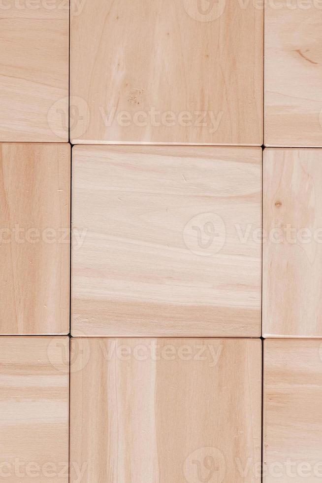 Texture of wooden cubes from natural wood as a background. Copy, empty space for text photo