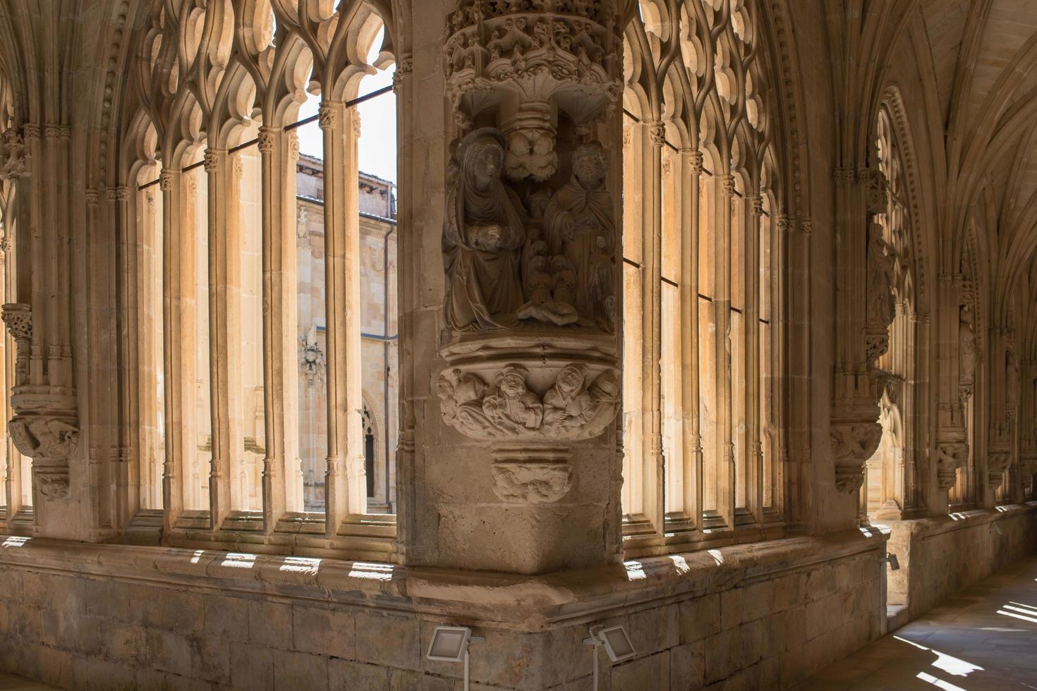 Beautiful ancient Monastery of San Salvador at Ona, Burgos, Merindades, Spain photo