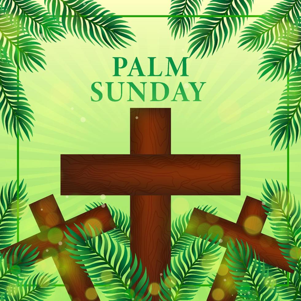 Palm Sunday Background Concept vector