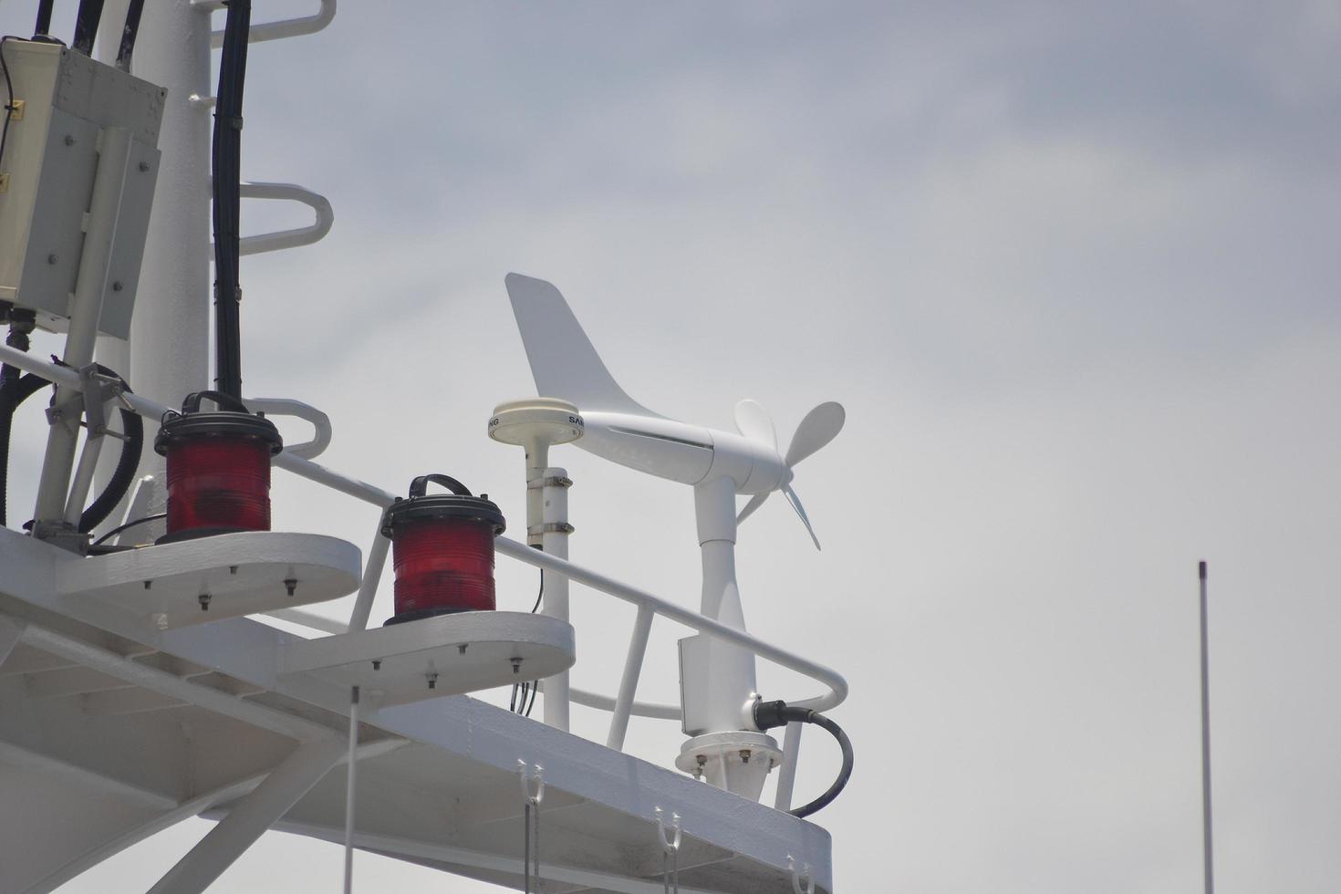 Navigation equipment ona modern ship photo