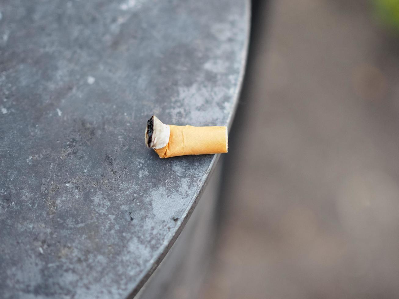 Cigarette butt waste photo