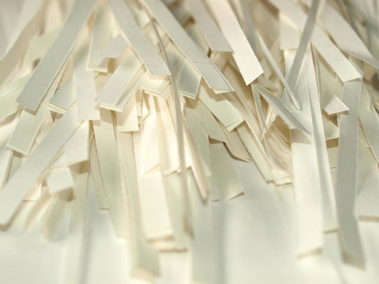 Shredded paper texture photo