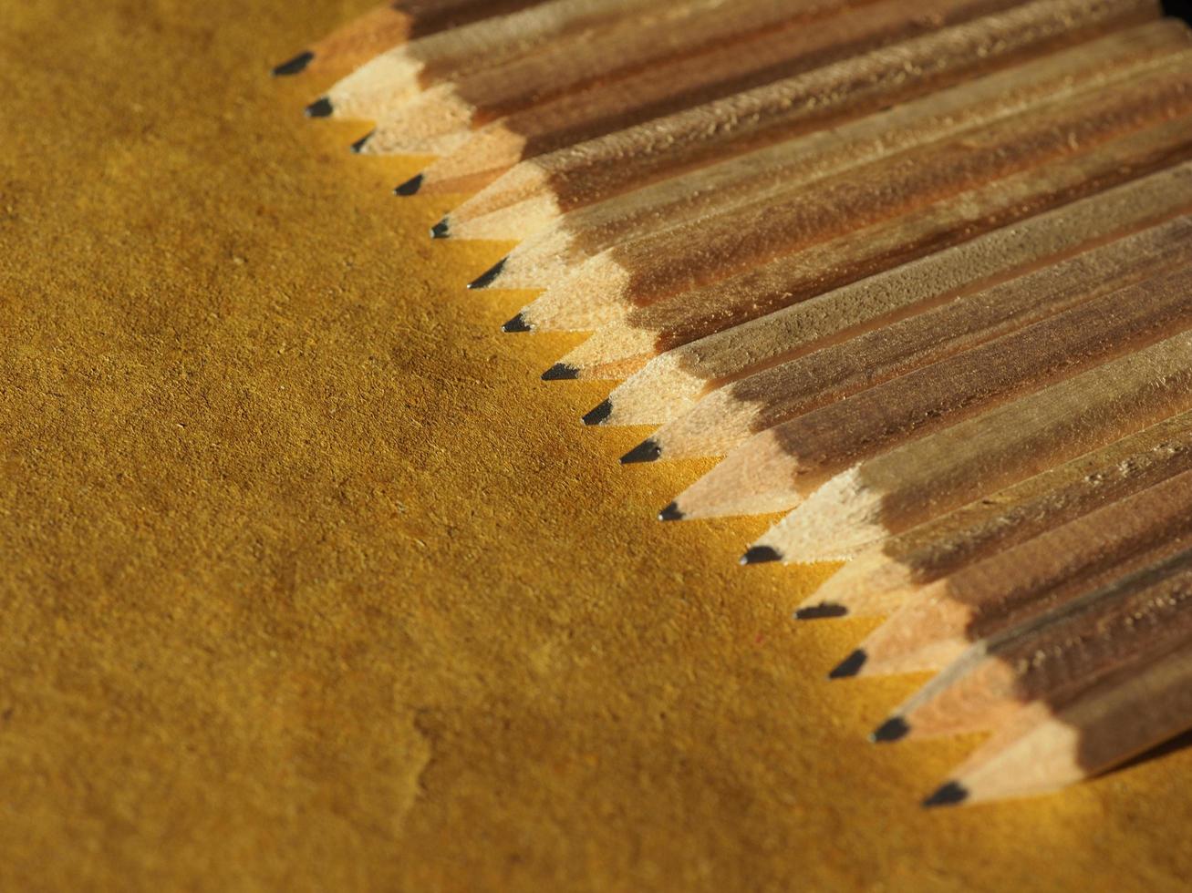 many wood pencils photo