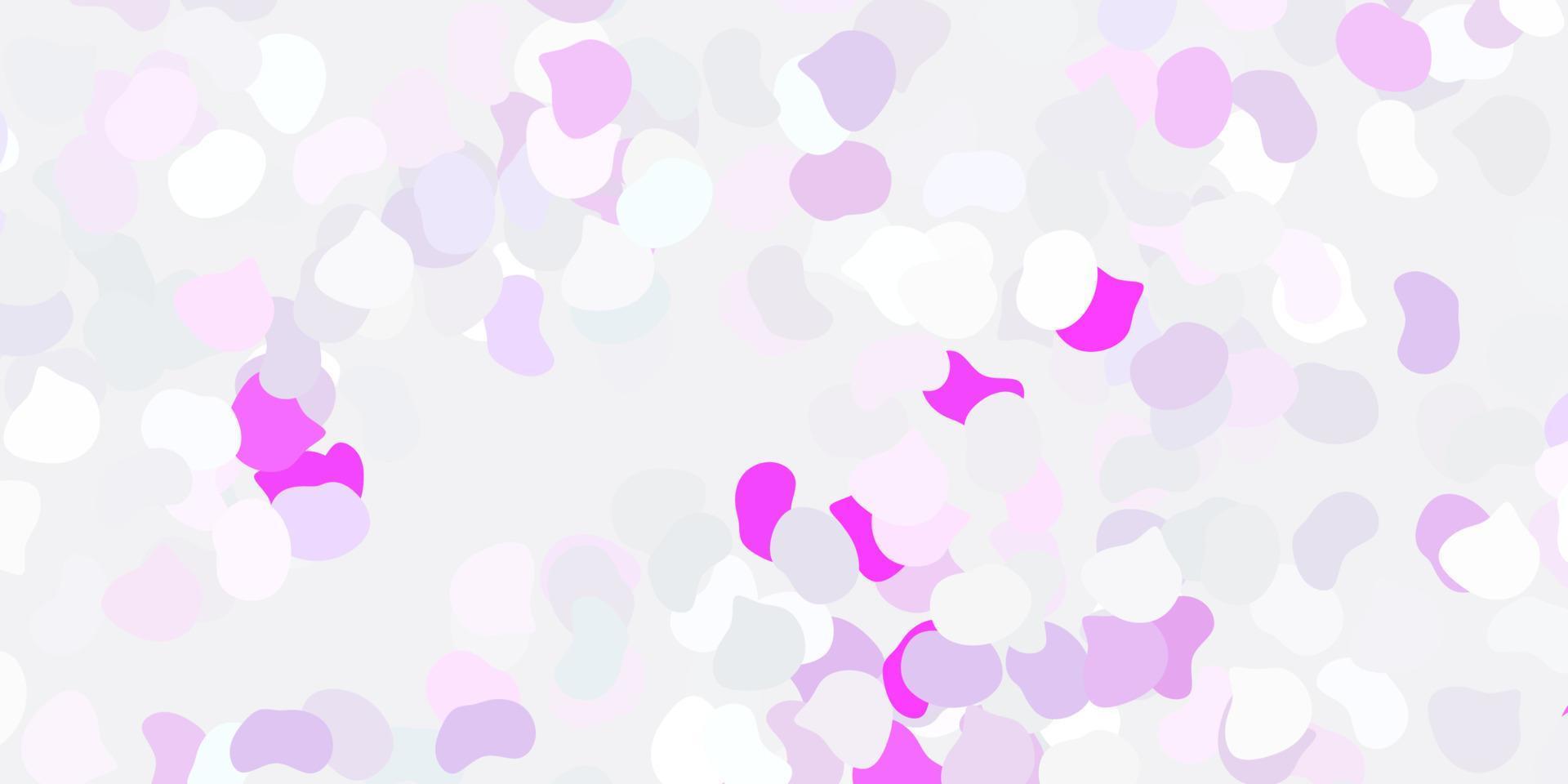 Light purple vector texture with memphis shapes.