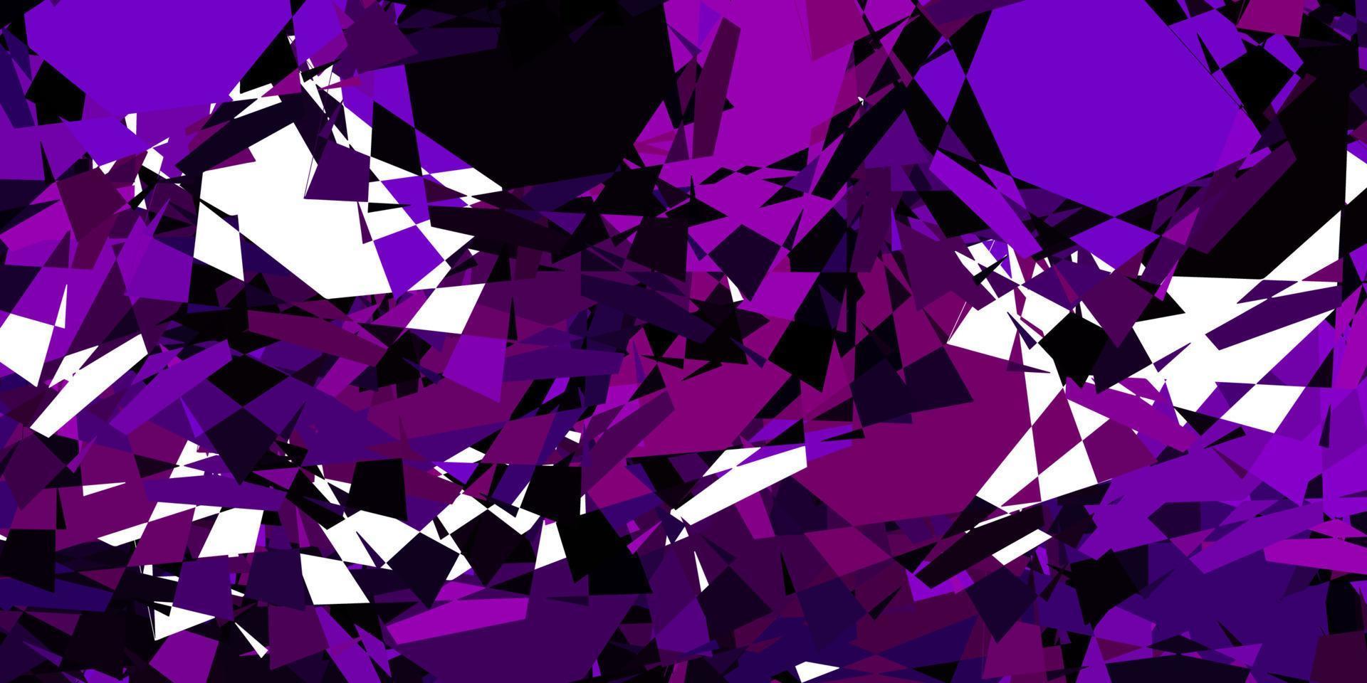 Light Purple vector background with triangles.