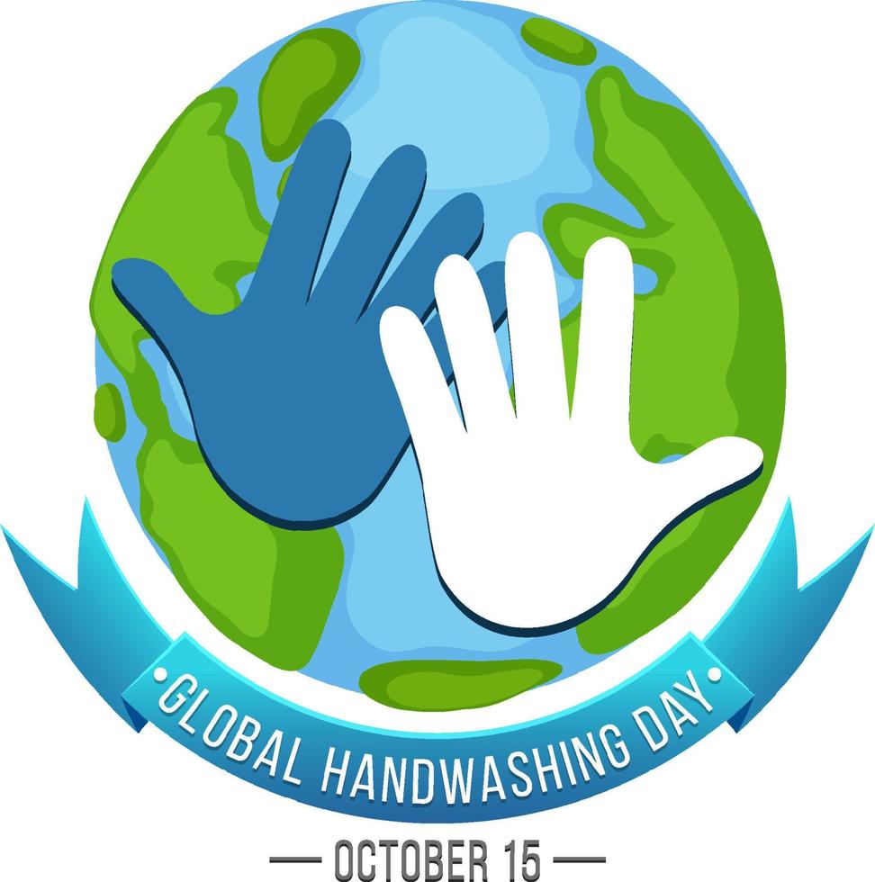 Global Handwashing Day Banner Design vector