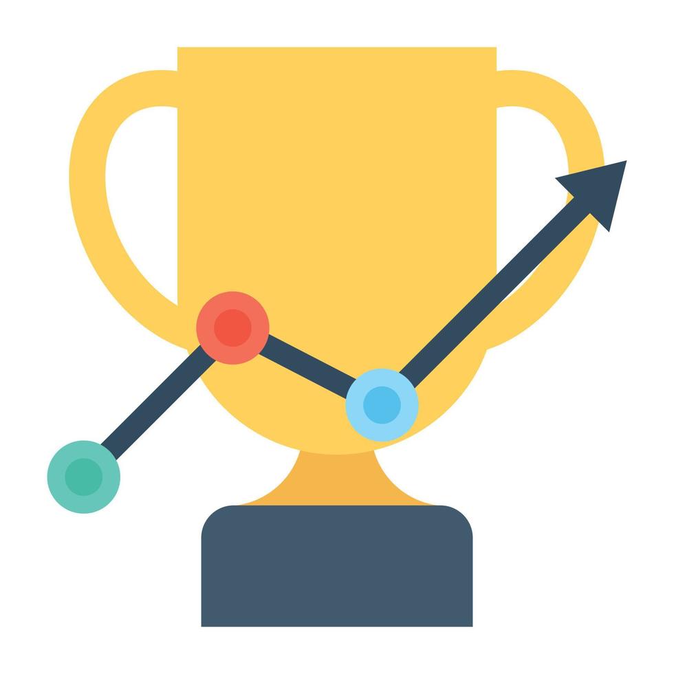 Trendy Trophy Concepts vector