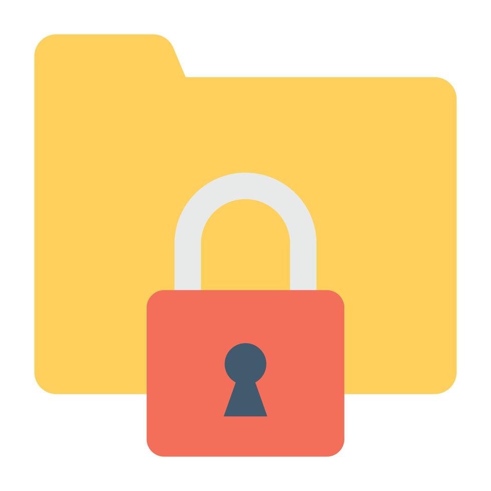 Folder Lock Concepts vector
