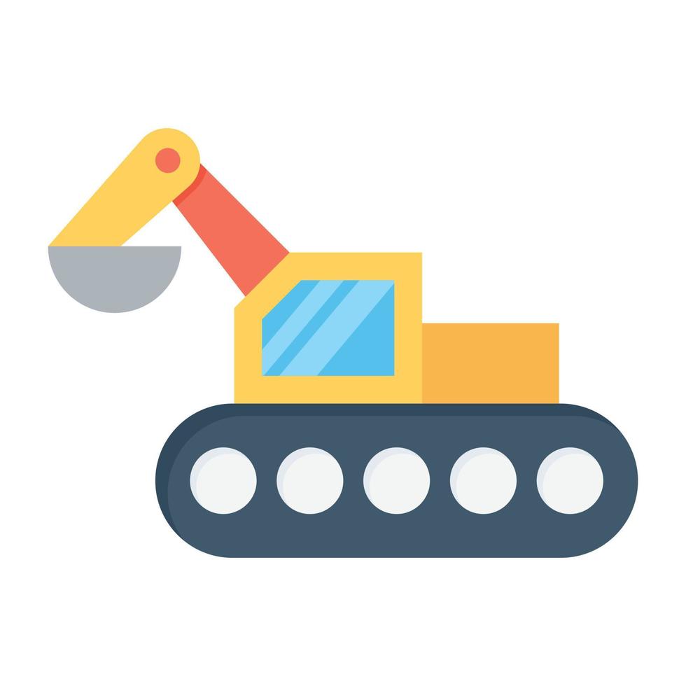 Trendy Bulldozer Concepts vector