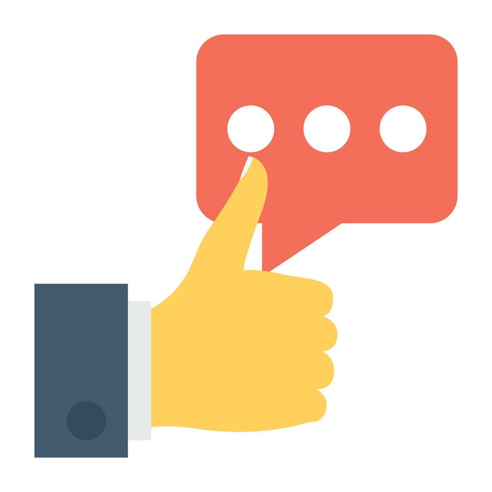 Trendy Chatting Concepts vector