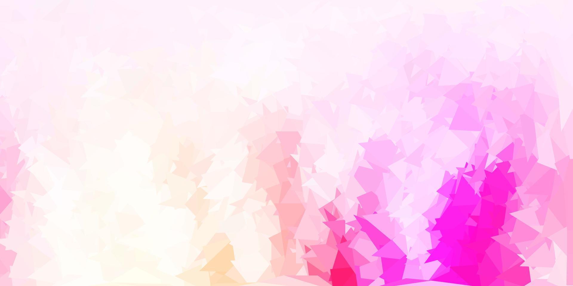 Light pink, yellow vector gradient polygon layout.