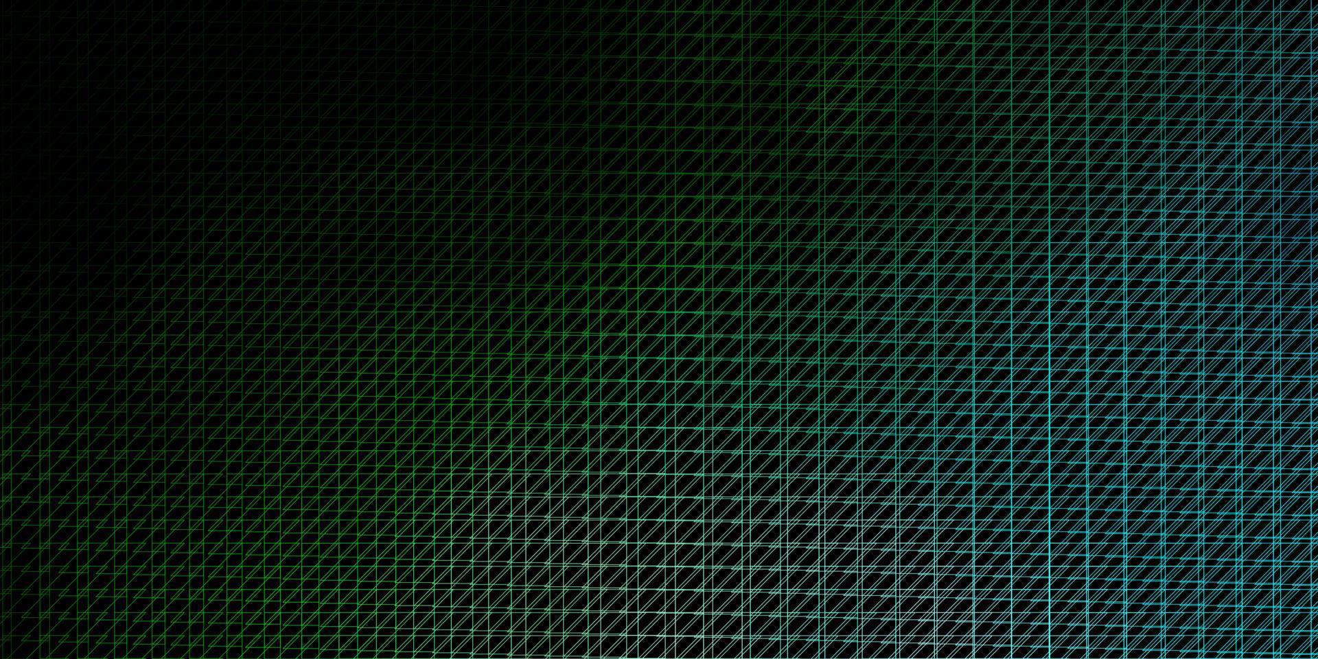 Fondo de vector azul oscuro, verde con líneas.