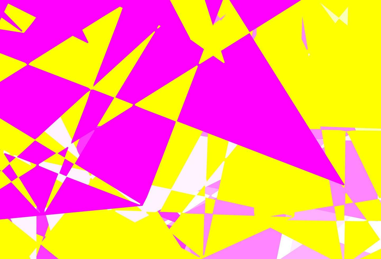 patrón de vector rosa claro, amarillo con formas poligonales.