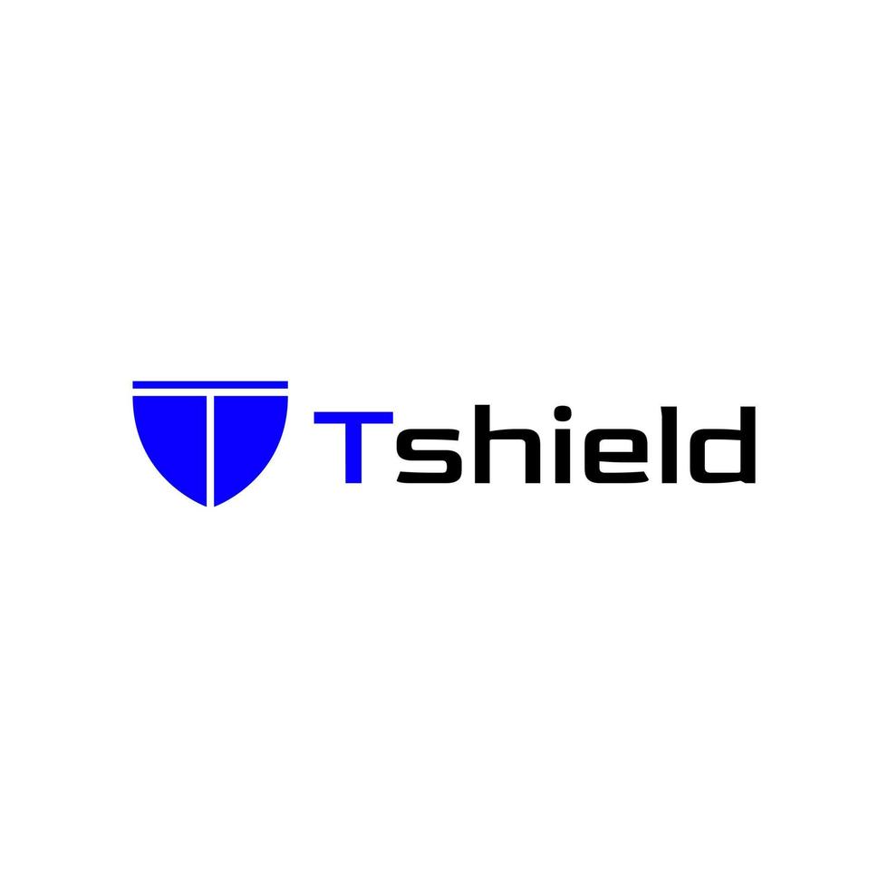T Security Shield Negative  logo vector