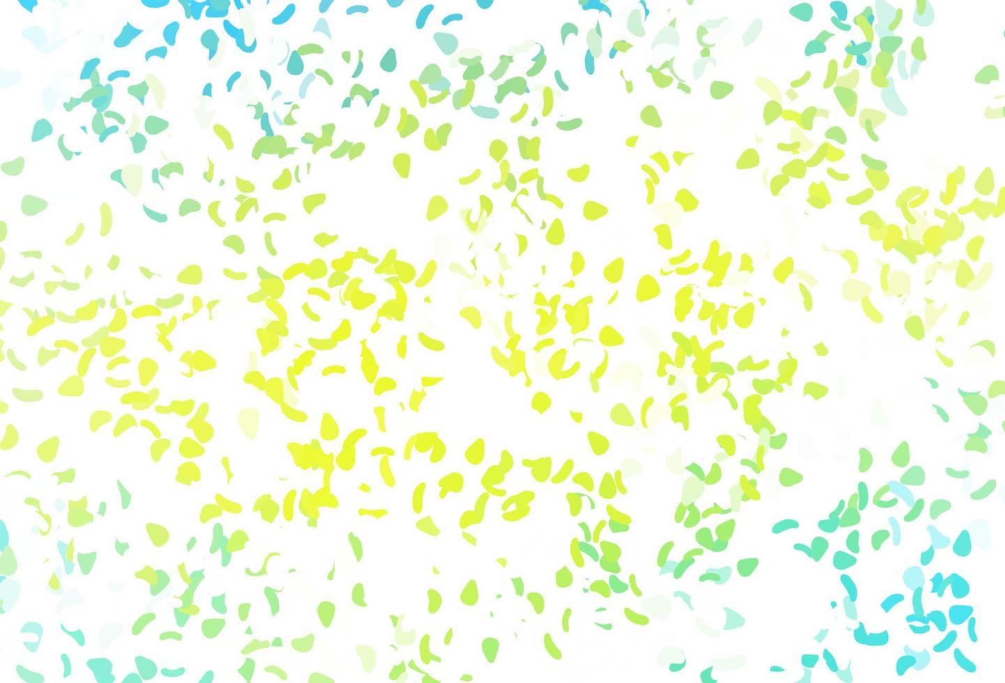Light blue, yellow vector pattern with chaotic shapes.