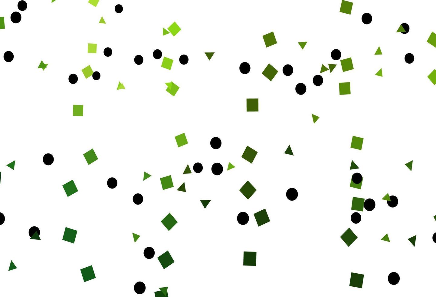 Light Green vector pattern in polygonal style with circles.