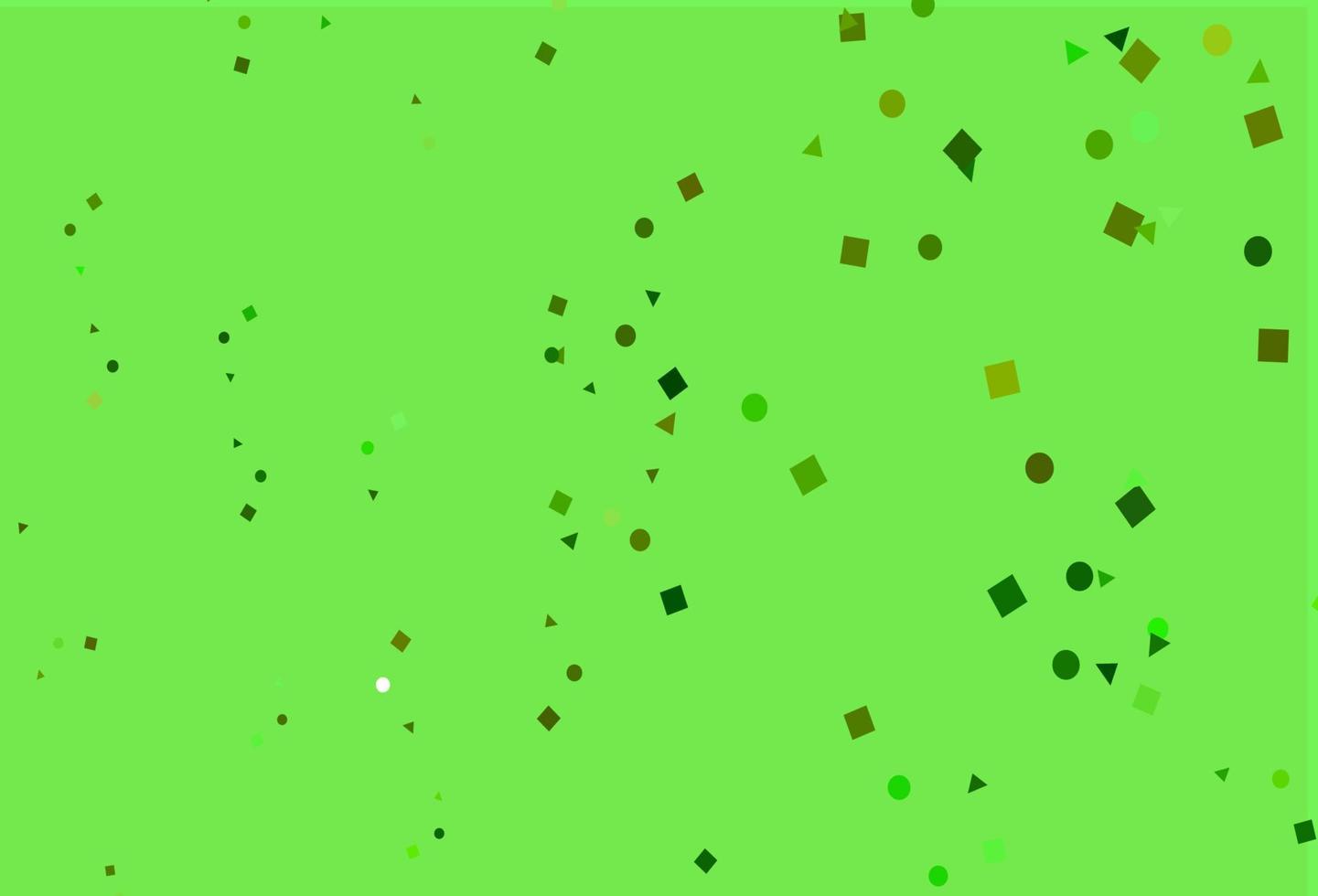 Light Green vector background with triangles, circles, cubes.