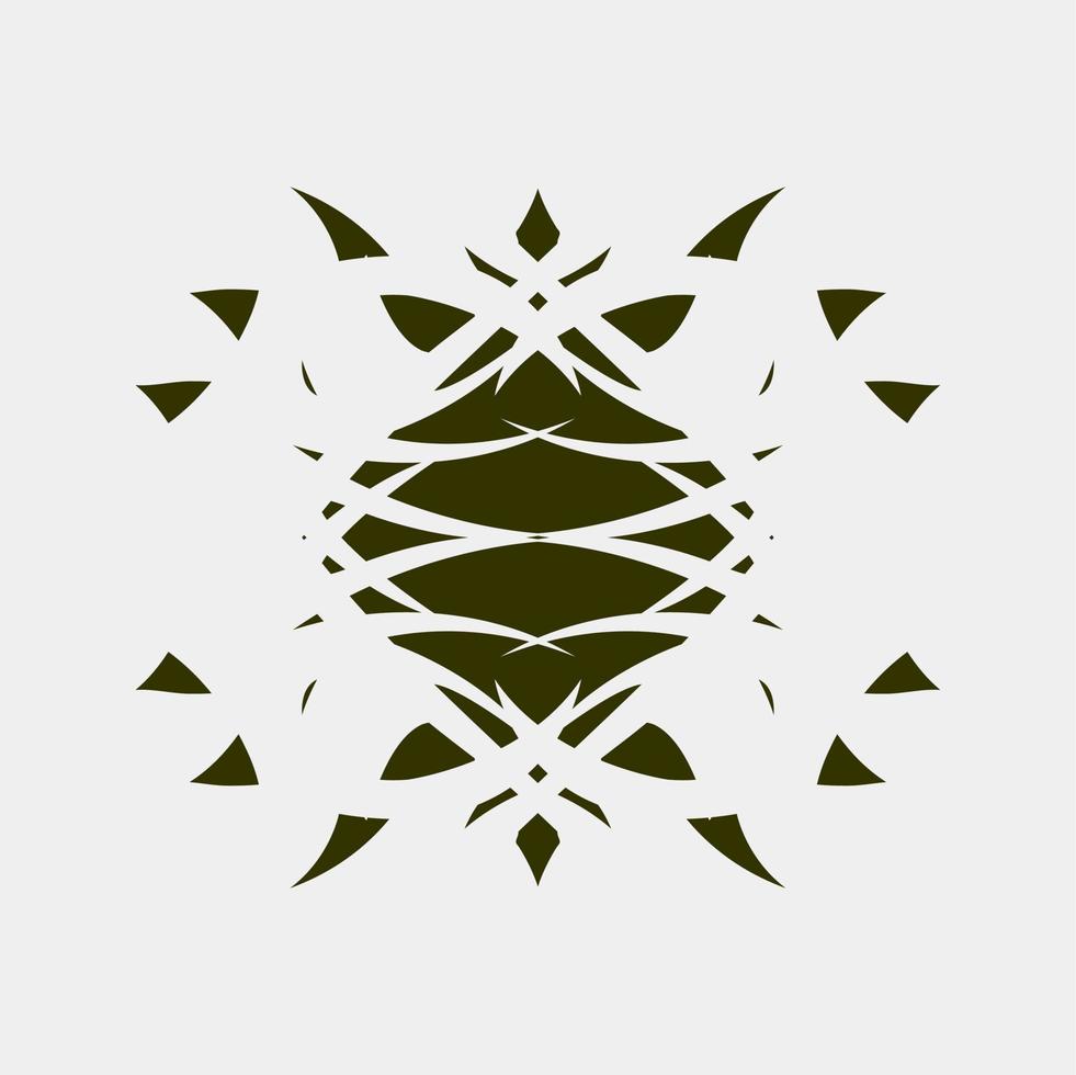 illustration of a nice and neat symmetrical decoration vector image