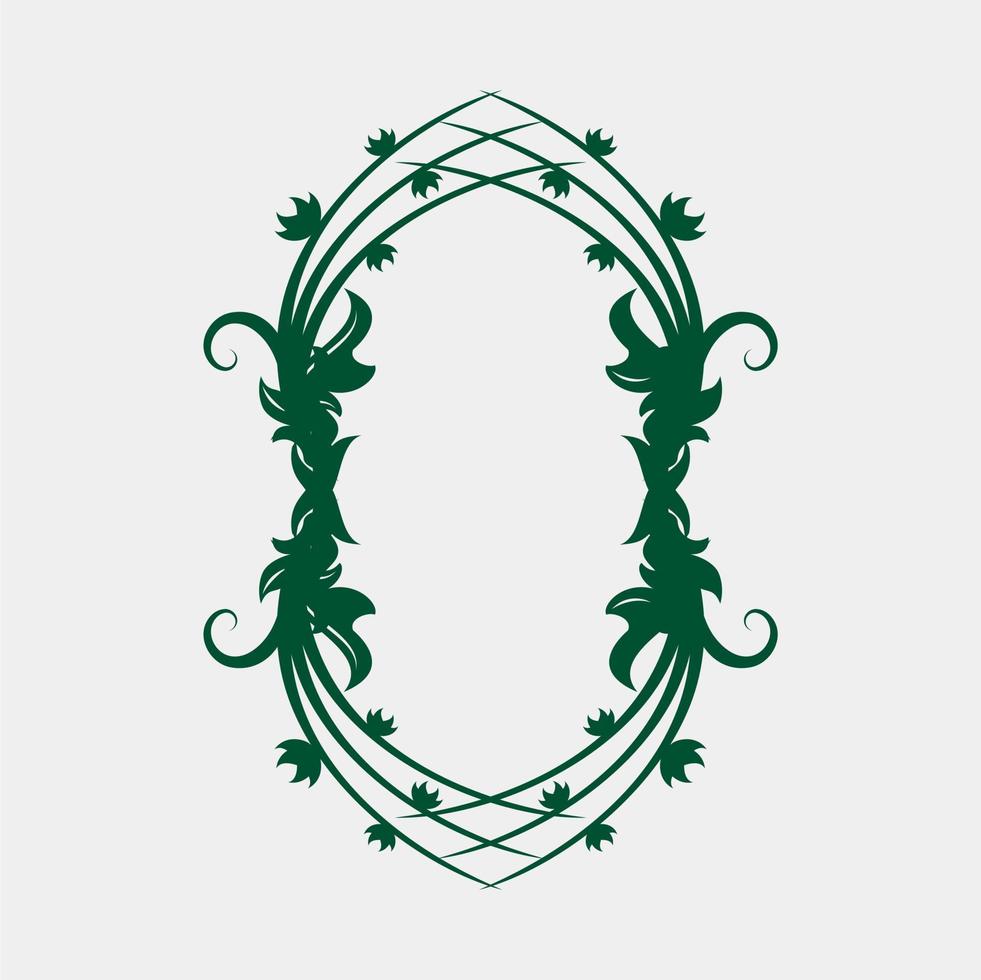 illustration of beautiful and unique symmetrical plant vector images for weddings or others