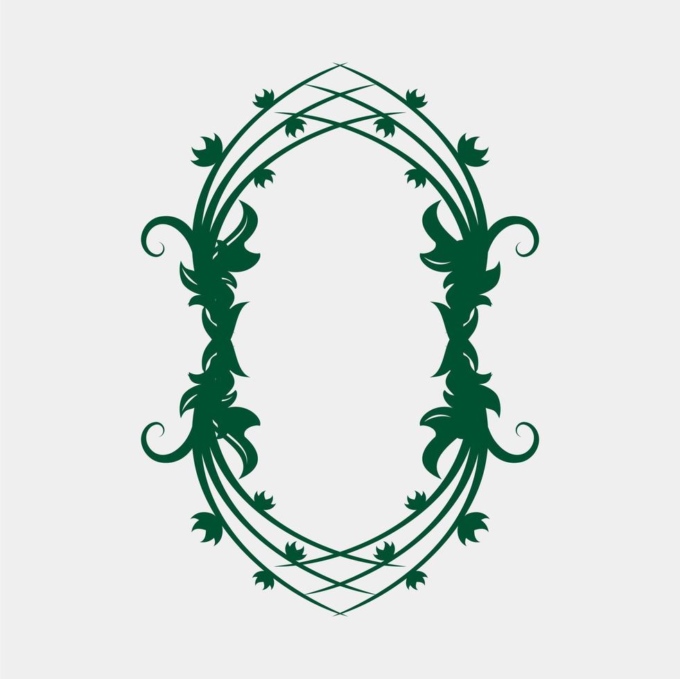 illustration of beautiful and unique symmetrical plant vector images for weddings or others